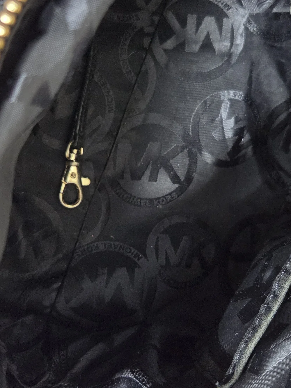 Michael Kors Black Leather Shoulder Bag